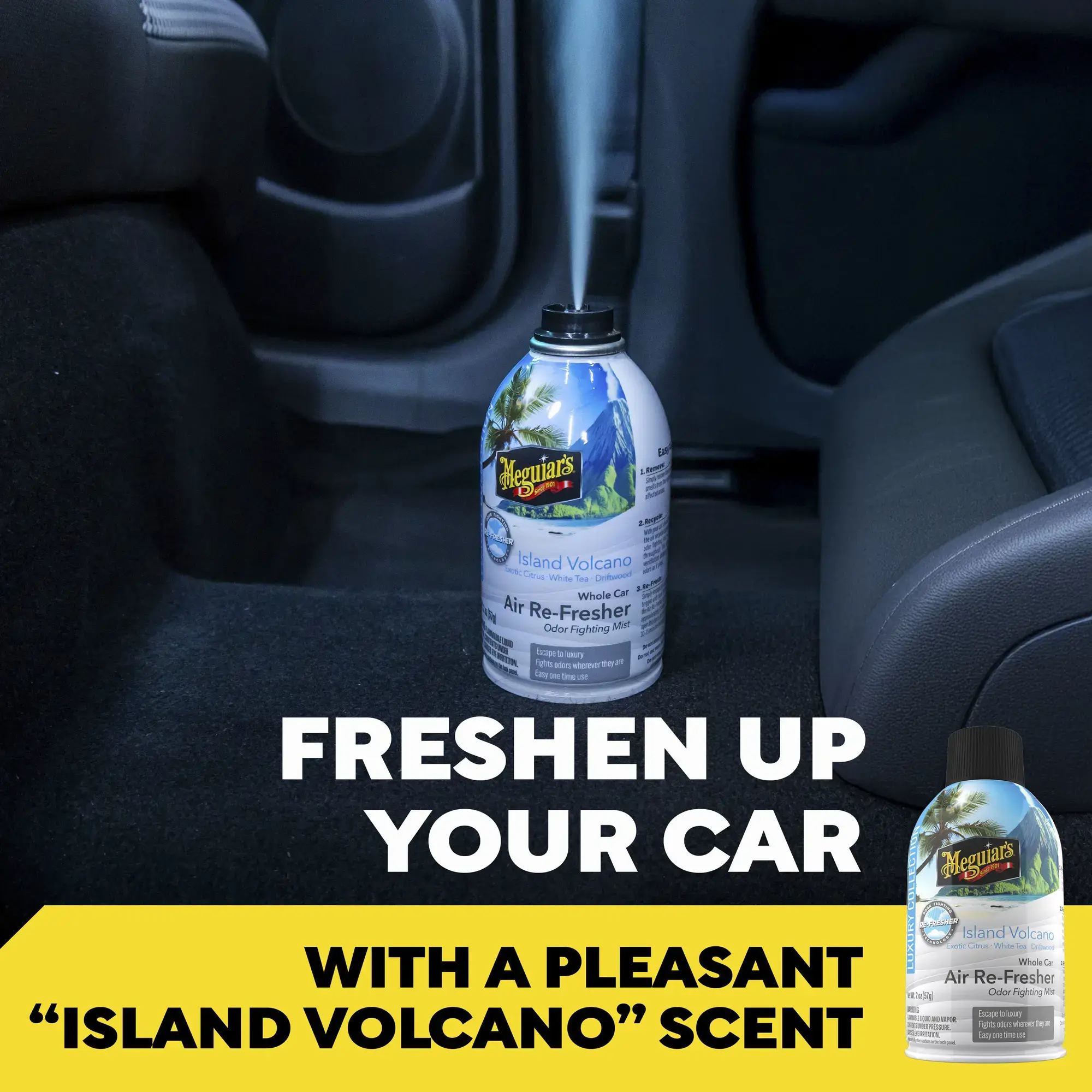 Meguiars Whole Car Air Re-Fresher Island Volcano 59ml