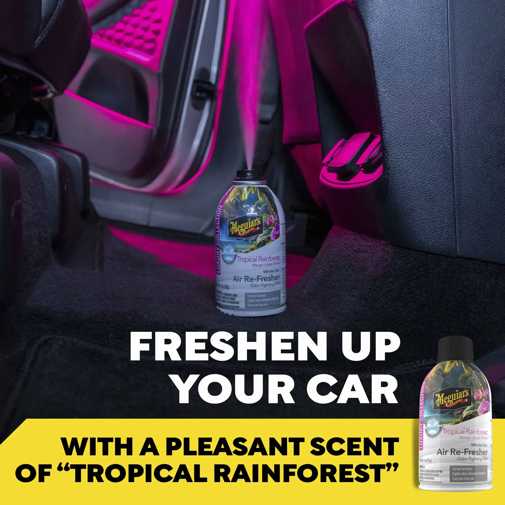 Meguiars Whole Car Air Re-Fresher Tropical Rainforest 59ml