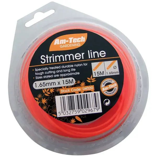 amtech 15M X 1.65mm Strimmer Line