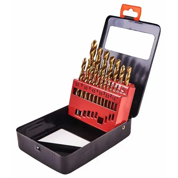amtech 19pc Titanium Coated Drill Set