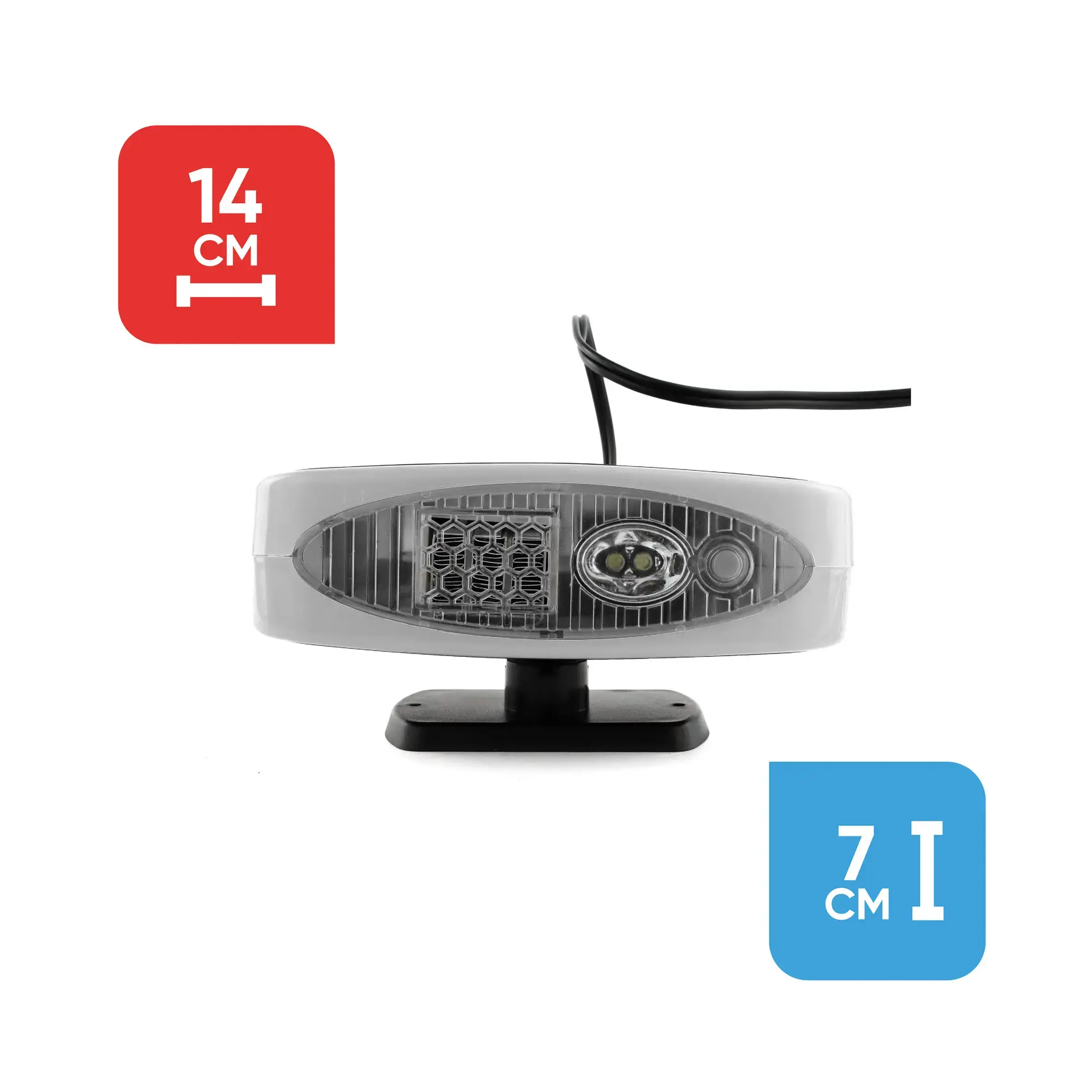 Streetwize 12v Auto Heater/Defroster with Light