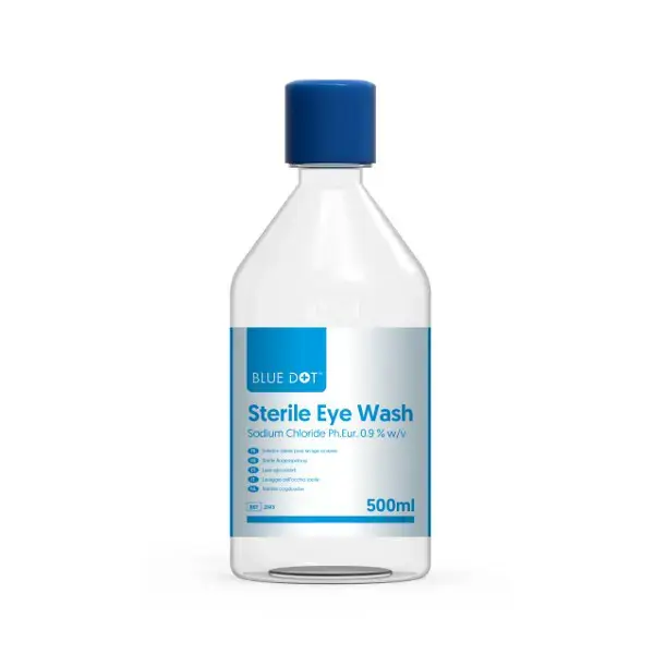 Blue Dot Eye Wash Solution In Round Bottle 500ml (1)