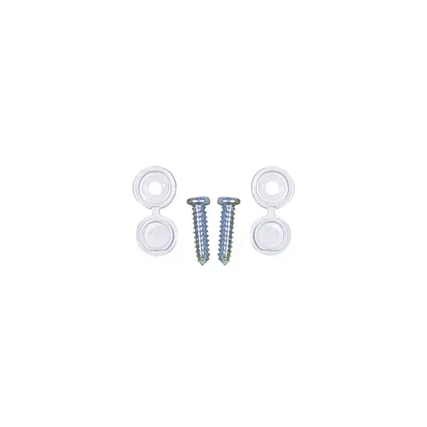 Pearl Number Plate Fittings White