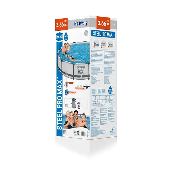 Bestway Steel Pro MAX 12' x 30"/3.66m x 76cm Pool Set