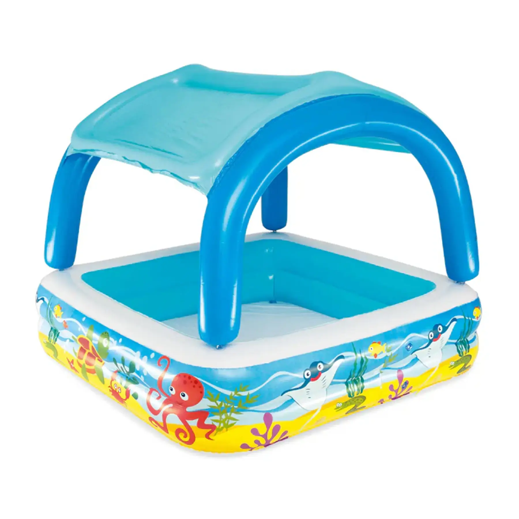 Bestway Beach Buddy Removable Canopy Paddling Pool 1.40m x 1.40m x 1.14m 52192