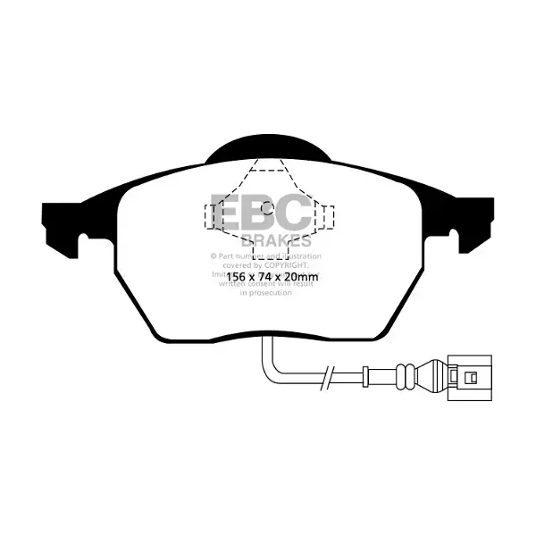 EBC Red Stuff High Performance Brake Pad Set