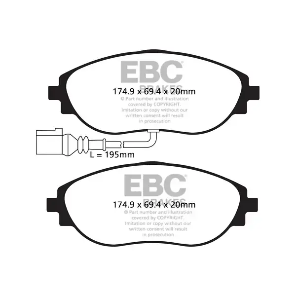 EBC Red Stuff High Performance Brake Pad Set