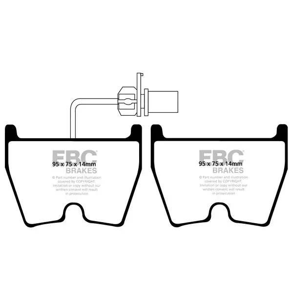 EBC Red Stuff High Performance Brake Pad Set