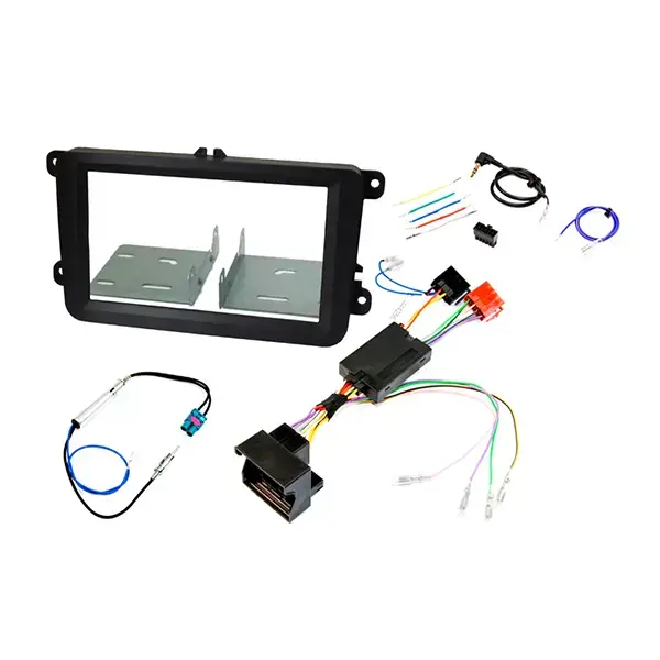 null Volkswagen Double DIN stereo upgrade fitting kit (Steering wheel controls)