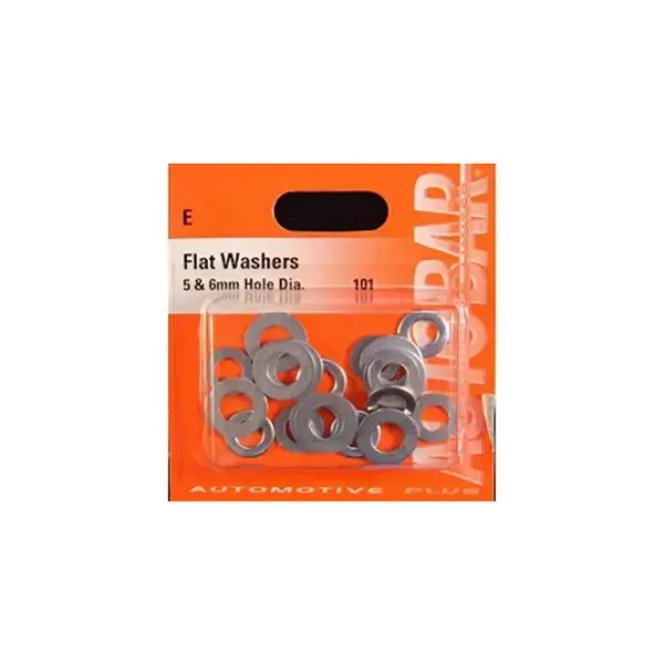 Flat Washers 5mm & 6mm             Flat Washers 5mm & 6mm