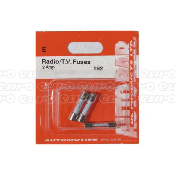 Radio/T.V. Fuses 2 Amp