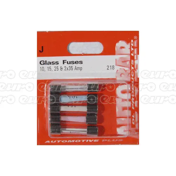 Glass Fuses 10,15,25 & 35 Amp