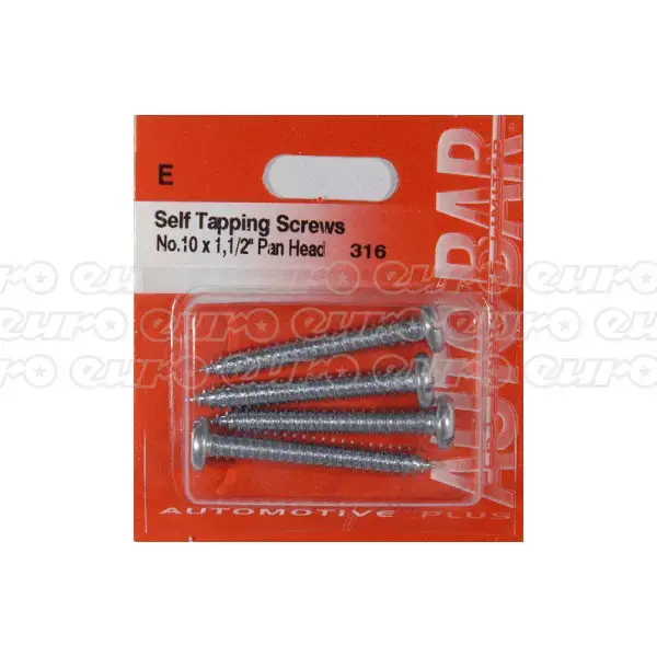 null Self Tappers No.10 x 1 1/2         Self Tappers No.10 x 1 1/2