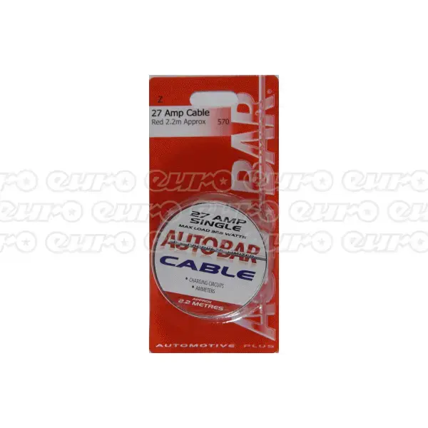 null 27 Amp Cable - 2.2m App. Red