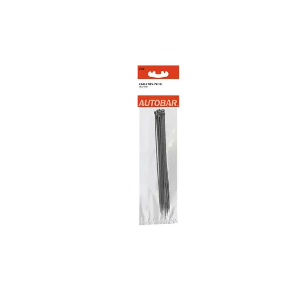 380mm x 7.6MM Cable Ties Black QTY 100