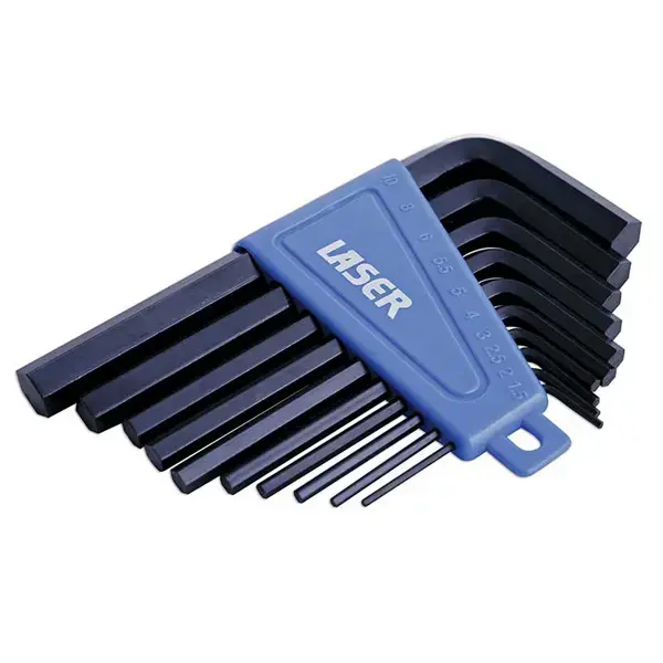 Laser 0952 Metric Hex Key Set 10pc