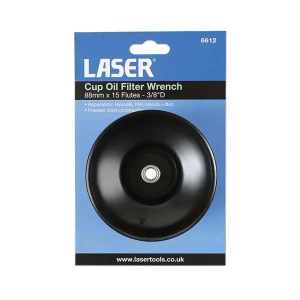 Laser 6612 Fuel Filter Wrench 88mm x 15 Flats