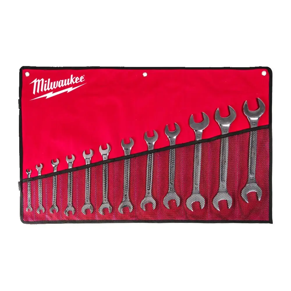 Milwaukee 12pc Double Open End Spanner Set