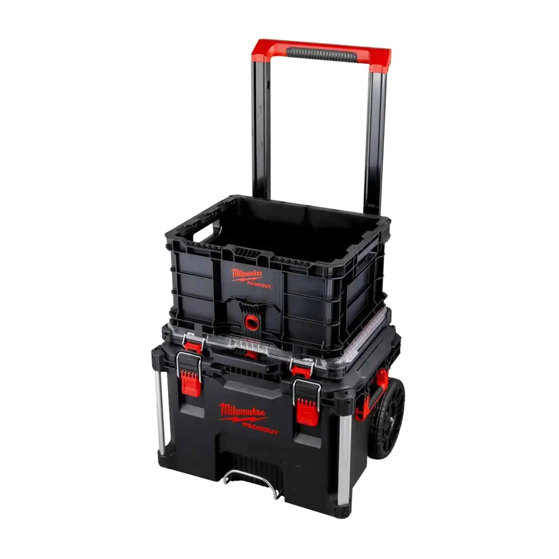 Milwaukee PACKOUT 3pc Set - Trolley Box, Organiser and Crate