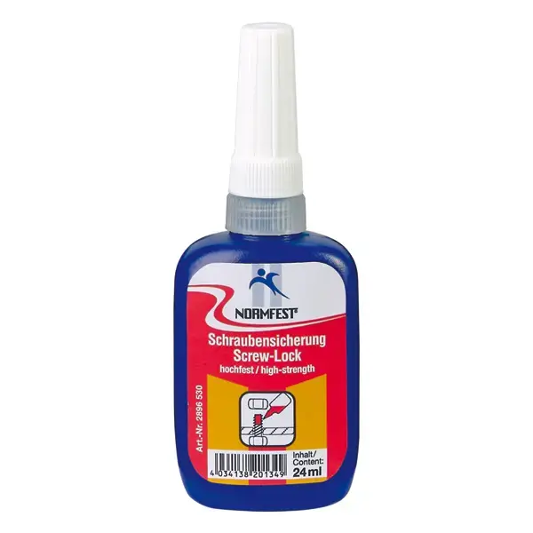 Normfest Screw-Lock - Threadlocker, High-Strength, 24 ml