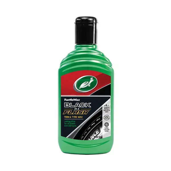 Turtlewax Black In A Flash Trim & Tyre Wax 300ml