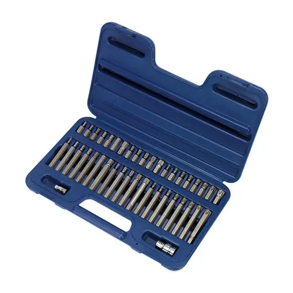 Sealey Premier TRX-Star*/Hex/Spline Bit Set 3/8" & 1/2"Sq Drive 42pc
