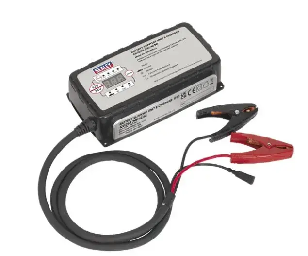 Sealey BSCU25 Battery Support Unit & Charger 12V-25A/24V-12.5A