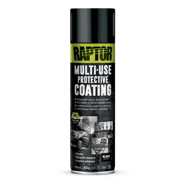 U-POL Raptor 1k Multi-Use Protective Coating Aerosol Black 450ml